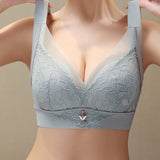 Push up Wireless lace Minimizer bra