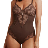 Sculpting One Piece Lace Shapewear Bodysuits