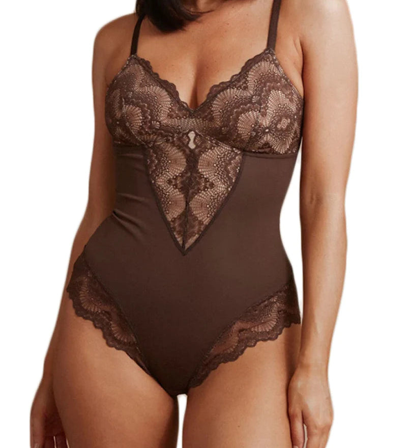 Sculpting One Piece Lace Shapewear Bodysuits