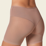 Seamless Undetectable Sheer Shaper Shorts Thong Anti-Chafing Mesh Shapewear Shorts