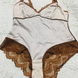 Sculpting One Piece Lace Shapewear Bodysuits