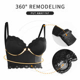 High Support Body Sculpting Lace Back Bra