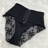 Sorelyne® Front-opening Shapewear with Lace Trimmed Tummy Control Panty