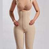 Sorelyne® Open Bust Knee Length Firm Postpartum Tummy Tucking Full Bodysuit Shapewear