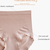 Women's High Waisted Antibacterial Crotch Briefs Stretch Full Coverage Panties