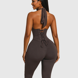 Hourglass Figure The Corset Body Shaper Waist Cincher Capri Jumpsuit Two-Piece Set