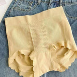 High Waist Tummy Tuck Cotton Antibacterial Bottom Seamless Underwear