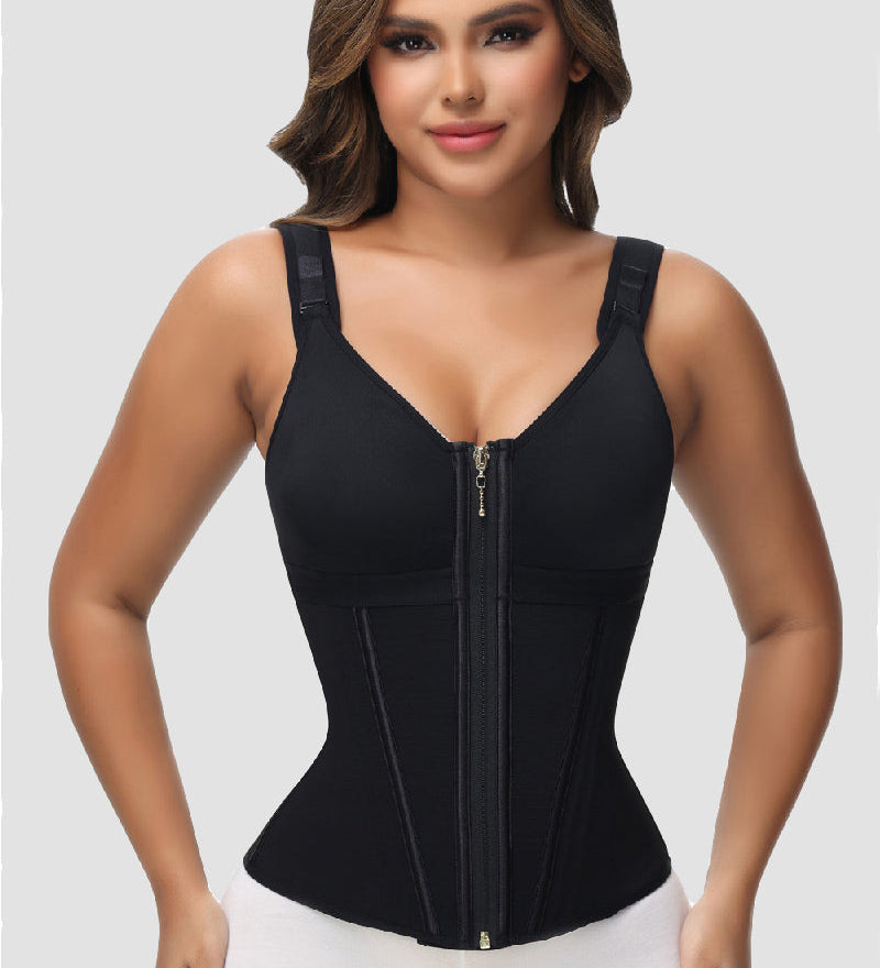 Sorelyne® Girdles Colombianas Zip Front Steel Bone Tummy Control Waist Trainer
