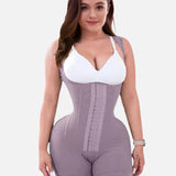 Sorelyne® Firm Compression Tummy Control Shapewear Adjustable Bodysuit Hook and Eye Closure