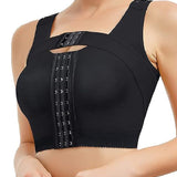 Front Closure Post Surgery Compression Shapewear Bra With Breast Support Belt