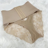 Sorelyne® Front-opening Shapewear with Lace Trimmed Tummy Control Panty