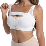 Front Closure Post Surgery Compression Shapewear Bra With Breast Support Belt