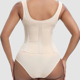 Women Low Back Tummy Control Thong Bodysuit Shapewear with Reinforced belt