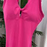 Women's Beautiful Back Sleeveless Elastic Tights Jumpsuit