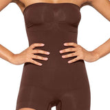 Slimming Sleeveless Bodysuit With Removable Shoulder Strap