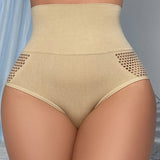 Women's Seamless Shapewear Panty High Waist Sexy Hollow Out Briefs