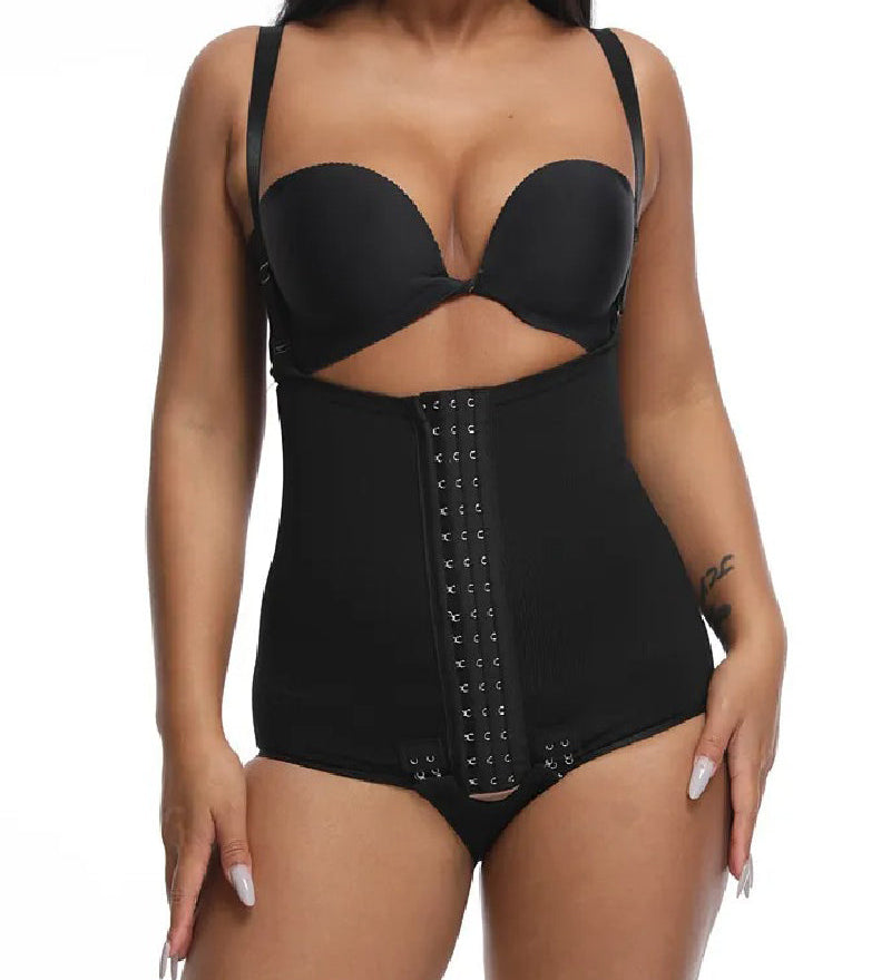 Women's Tummy Control Adjustable Buckle Front Open Bust Shapewear