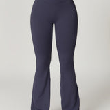 Crossover High Waist Hip Lift Quick Dry Yoga Flared Pants