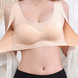 Women's Seamless Invisible Front Buckle Wireless Corrective Hunchback Push-Up Bra