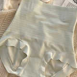 Ice Silk Seamless Tightening Waist Panties Hip Lift Breathable Shaping Briefs