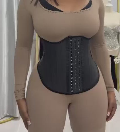 Latex Waist Trainer 25 Steel Bone Binders Corset Girdles Colombian Slimming Belt