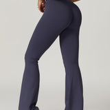 Crossover High Waist Hip Lift Quick Dry Yoga Flared Pants