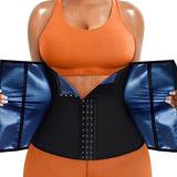 Women's Workout Sweat Waist Trainer Weight Loss Tummy Wrap Sports Belt With Buckle