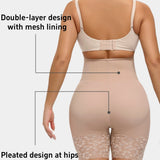 Lace Trimmed High Waist Tummy Control Butt Lift Shaping Shorts