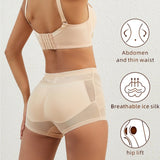 Mesh Tummy Control Butt Lift Smoothing Shaping Shorts With Sponge Pad