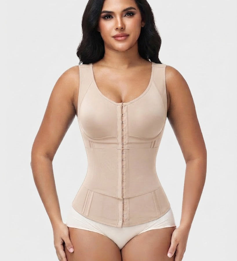 Double Compression Tummy Control Waist Trainer Girdle Vest