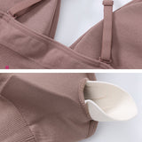 Deep V Triangle Cup Beautiful Back Bra With Adjustable Strap