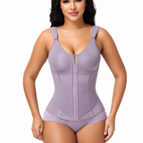 Double Compression Wide Adjustable Strap Waist Trainer Zipper Shaping Vest