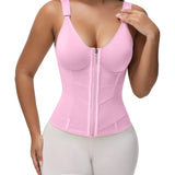 Adjustable Strap High Compression Zipper Bustier Shaper Vest