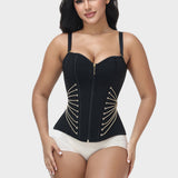 Sorelyne® Sweetheart Neck Adjustable Strap Corset Vest  Lace Up Boned Waist Trainer