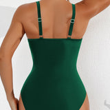 Sexy Deep V Mesh Backless One Piece Shapewear Swimsuit
