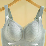 Soft Lace Wireless Full Coverage Minimizer Bra with Wide Straps