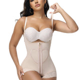 Sorelyne® Heart Pattern Zipper Briefs Shapewear Bodysuit (Pre-Sale)