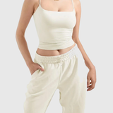 Adjustable Thin Strap Square Neck Padded Seamless Cami Tank Top