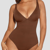 Compression Deep V Tummy Control Seamless Shapewear Bodysuit