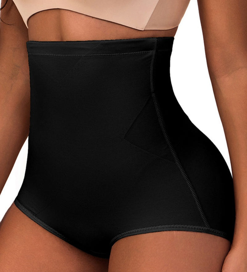 High Waist Compression Mesh Patchwork Tummy Control Panties