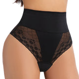 High Waist Large Size Lace Seamless Tummy Control Panties