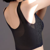 Plus Size Breathable Tank Top Push up Bra Side Smoothing