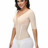 Sorelyne® Girdles Colombianas High Compression Half Sleeves V Neck Waist Trainer
