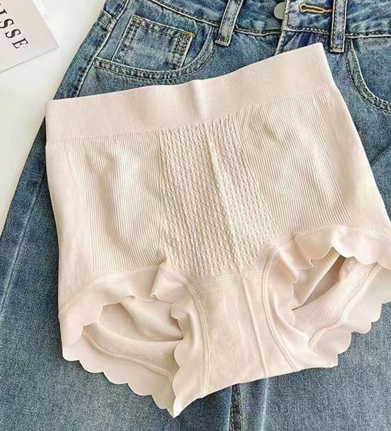 High Waist Tummy Tuck Cotton Antibacterial Bottom Seamless Underwear