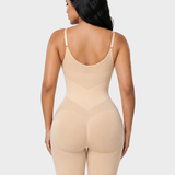 V-shaped Tummy Control Shapewear Zip-up Bodysuit
