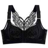 Front Closure Minimizer Butterfly Backless Bra Adjustable Wireless Comfort Bra