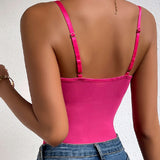 Sexy Floral Lace Sheer Mesh Bodysuit Camisole Bustier Corset Top Shapewear