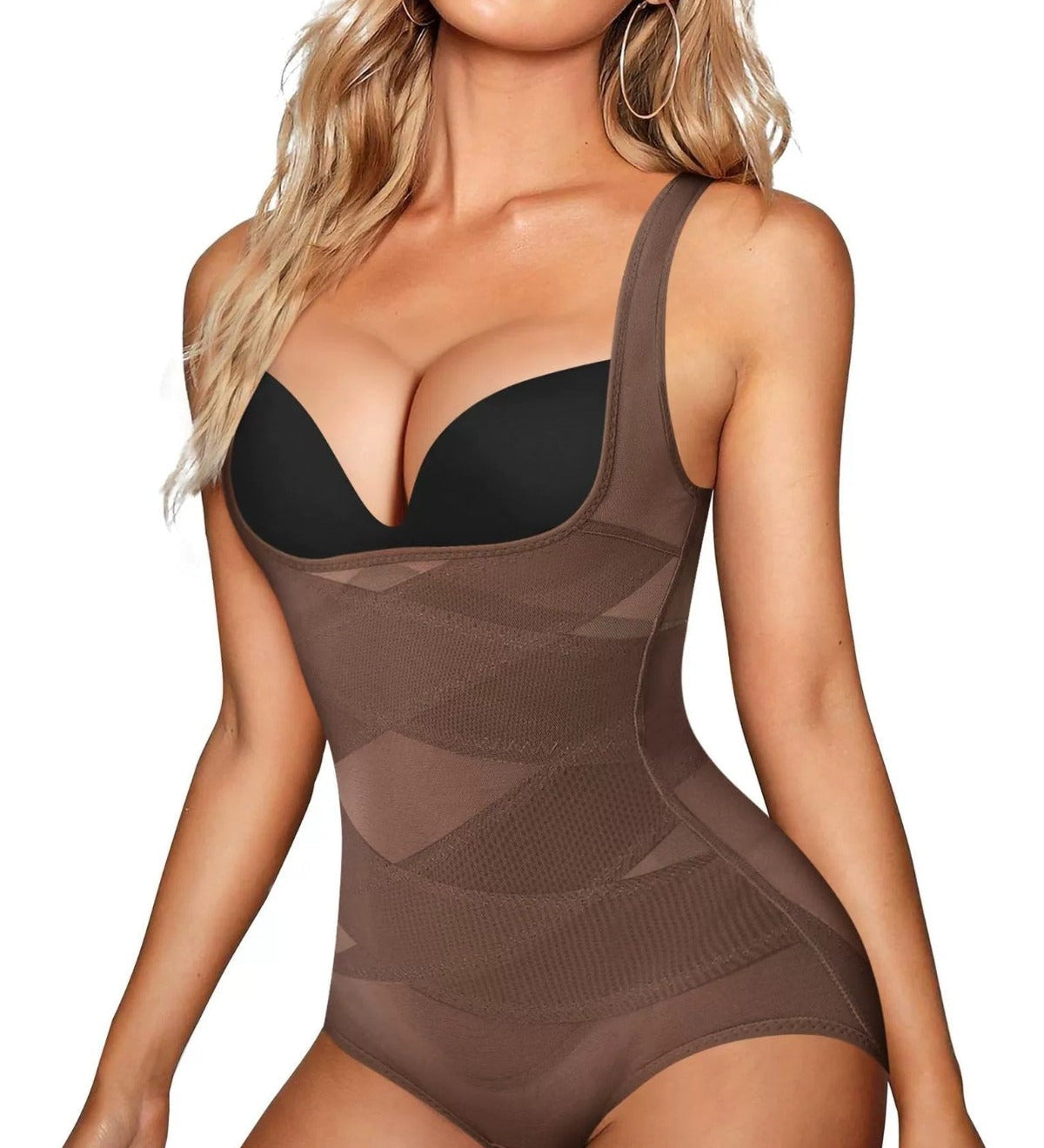 Mesh Seamless Waist Slimmer Corset Butt Shaping Shapewear Bodysuit