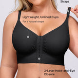 Adjustable Strap Front Hook Smoothing Unlined Wireless Bra