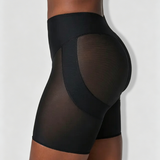 High Waist Mesh Butt Lifter Compression Shaping Shorts